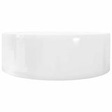 Ceramic Bathroom Sink Basin Faucet/Overflow Hole White Round 141938