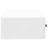 Wall-Mounted Side Table High Gloss White 87.5 x 34.5 x 17 cm 899009