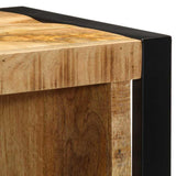 Bathroom Furniture Set with Shelf 3 pcs Brown Solid Mango Wood 3305704