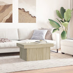 ZNTS Coffee Table Sonoma Oak 80x55x40 cm Engineered Wood 840865