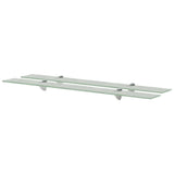 Floating Shelves 2 pcs Glass 90x10 cm 8 mm 3051516