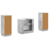 2 Piece Bathroom Cabinet Set HOORN Concrete Grey 3418038