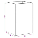 Garden Planter 2 pcs Anthracite 50 x 50 x 75 cm 8005391