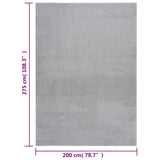 Shaggy Rug Grey 200x275 cm Polyester 353827