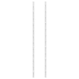 Wall Mounted Wine Rack for 24 Bottles 2 pcs White Iron 340885