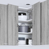 Hanging Cabinet Grey Sonoma and White 57 x 57 x 80 cm 884295