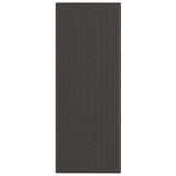 Doormat Stripe Black and Grey 115x300 cm 4105598
