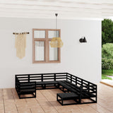 11 Piece Garden Lounge Set Solid Pinewood 3076038