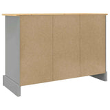 Sideboard Corona Grey 112x44x78 cm Solid Wood Mexican Pine 355084