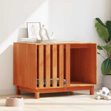 Dog House Wax Brown 100 x 70 x 70 cm Solid Pine Wood 869964