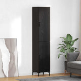 Highboard Black Oak 34.5 x 34 x 180 cm Engineered Wood 3416217
