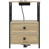 Bedside Cabinet Sonoma Oak 40 x 31 x 60 cm Engineered Wood 859562