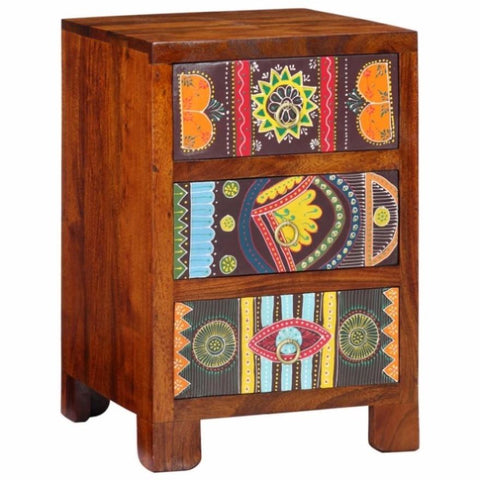 ZNTS Bedside Cabinet 40x40x60 cm Solid Wood Acacia 4016491