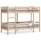 Bunk Bed without Mattress 90x190 cm Single Solid Wood Pine 3284221
