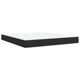 Box Spring Bed with Mattress Black 180x200 cm Faux Leather 3286132