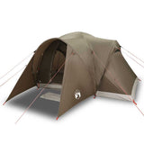 Family Tent Dome 6-Person Brown Waterproof 4009465