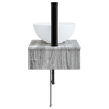 Wall-Mounted Wash Basin Grey Sonoma 40 x 35 x 39 cm 890174