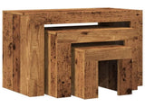Nesting Coffee Tables 3 pcs Old Wood Engineered Wood 856672