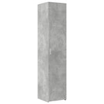 Slim Storage Cabinet Concrete Grey 40x42.5x225 cm Engineered Wood 3281276