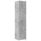 Slim Storage Cabinet Concrete Grey 40x42.5x225 cm Engineered Wood 3281276