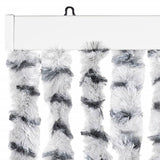 Insect Curtain Light and Dark Grey 100x220 cm Chenille 325456