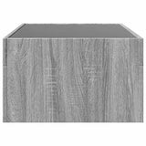 Coffee Table with Infinity LED Grey Sonoma 90x50x30 cm 847621