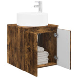 Wall-mounted Sink Vanity Smoked Oak 49.5 x 44.5 x 65.5 cm 890467