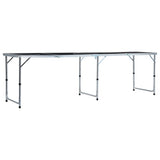 Folding Beer Pong Table with Cups and Balls 240 cm 3056793