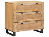 Sideboard 2 pcs Brown 60 x 33 x 75 cm Solid Mango Wood 3310058