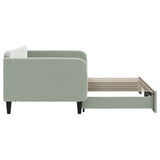 Daybed with Trundle without Mattress Light Grey 90x190 cm Single 3197153