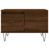 Coffee Table Brown Oak 55x55x36.5 cm Engineered Wood 830763