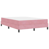 Box Spring Bed with Mattress Pink 160 x 220 cm Fabric 3398802