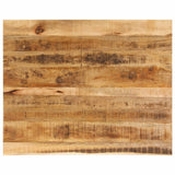 Table Top 90x80x2.5 cm Live Edge Solid Wood Rough Mango 370363