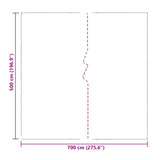 Tarpaulin Transparent 7 x 5 m PE 42038941