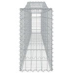 Arched Gabion Basket 400x30x60/80 cm Galvanised Iron 153403