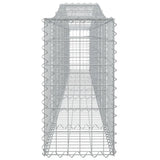 Arched Gabion Baskets 9 pcs 400x30x60/80 cm Galvanised Iron 3145807