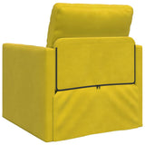 Sofa Bed Dark Yellow 74 x 77 x 81 cm Velvet 4106618
