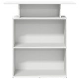 Reception Desk White 100x40x104 cm Engineered Wood 859051