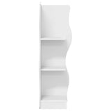 Corner Shelf with Shelf White 34 x 33 x 102 cm Engineered Wood 899936
