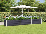 Planter Anthracite 240 x 40 x 45 cm Steel 42018188