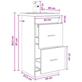Bathroom Vanity with Sink Sonoma Oak 42 x 40 x 84.5 cm 890698