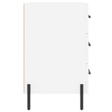 Bedside Cabinet White 40x40x66 cm Engineered Wood 827668