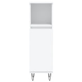 ZNTS 3 Piece Bathroom Cabinet Set White Engineered Wood 3187789