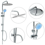 Dual Head Shower Set with Hand Shower Stainless Steel 145056