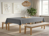 Table Cloth 5 pcs Rectangular Light Grey 140 x 260 cm Polyester 42040241