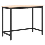 Table Natural 100 x 50 x 77 cm Engineered Wood and Steel 873792