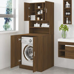 ZNTS Washing Machine Cabinet Brown Oak Engineered Wood 3120184