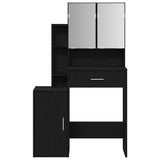 Dressing Table Black Oak 80 x 35 x 132 cm Engineered Wood 868882
