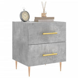 Bedside Cabinet Concrete Grey 40x35x47.5 cm Engineered Wood 827284