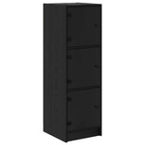 Highboard Black Oak 35 x 37 x 109 cm Engineered Wood 882894